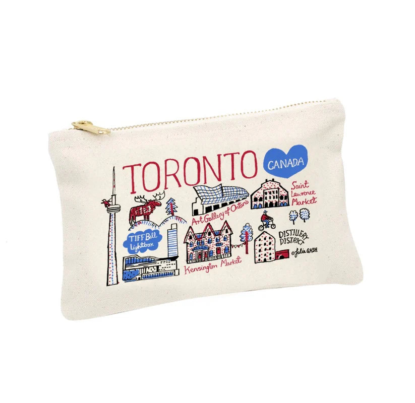 Toronto Cityscape Zip Pouch