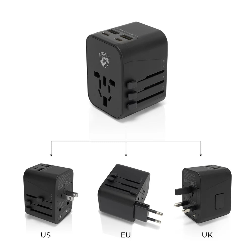 Heys - All-in-One Super ELITE® Travel Adapter - with USB