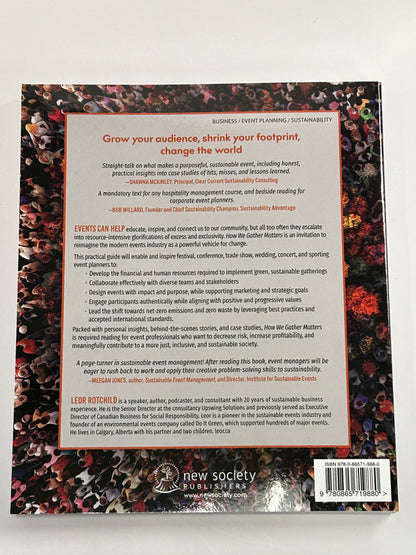 How We Gather Matters Book: Sustainable Event Planning by Leor Rotchild