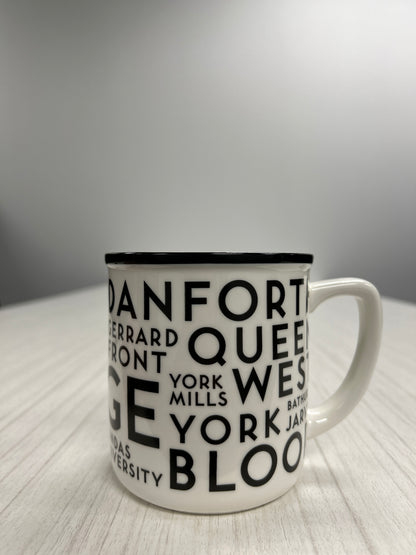 Toronto Street Names Dishcloth and Mug