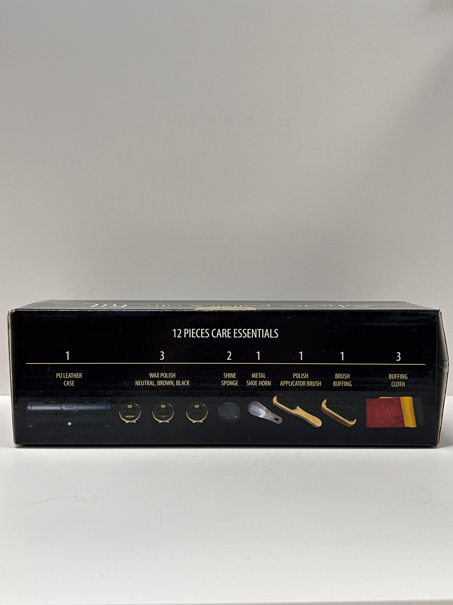 Stone and Clark: 12PC Leather Shoe Shine & Care Kit for Men & Women