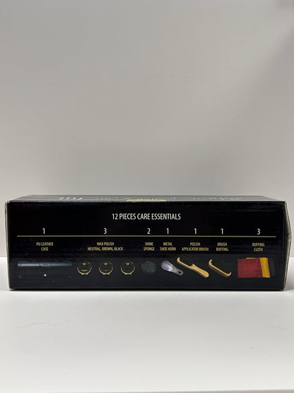 Stone and Clark: 12PC Leather Shoe Shine & Care Kit for Men & Women