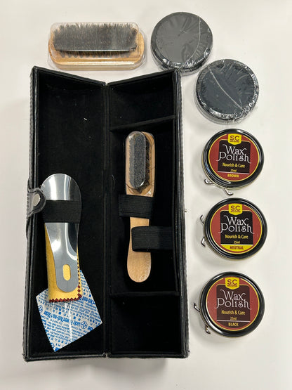 Stone and Clark: 12PC Leather Shoe Shine & Care Kit for Men & Women