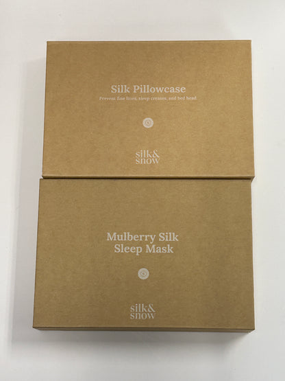 Silk And Snow: Sleep Mask & Pillowcase Bundle