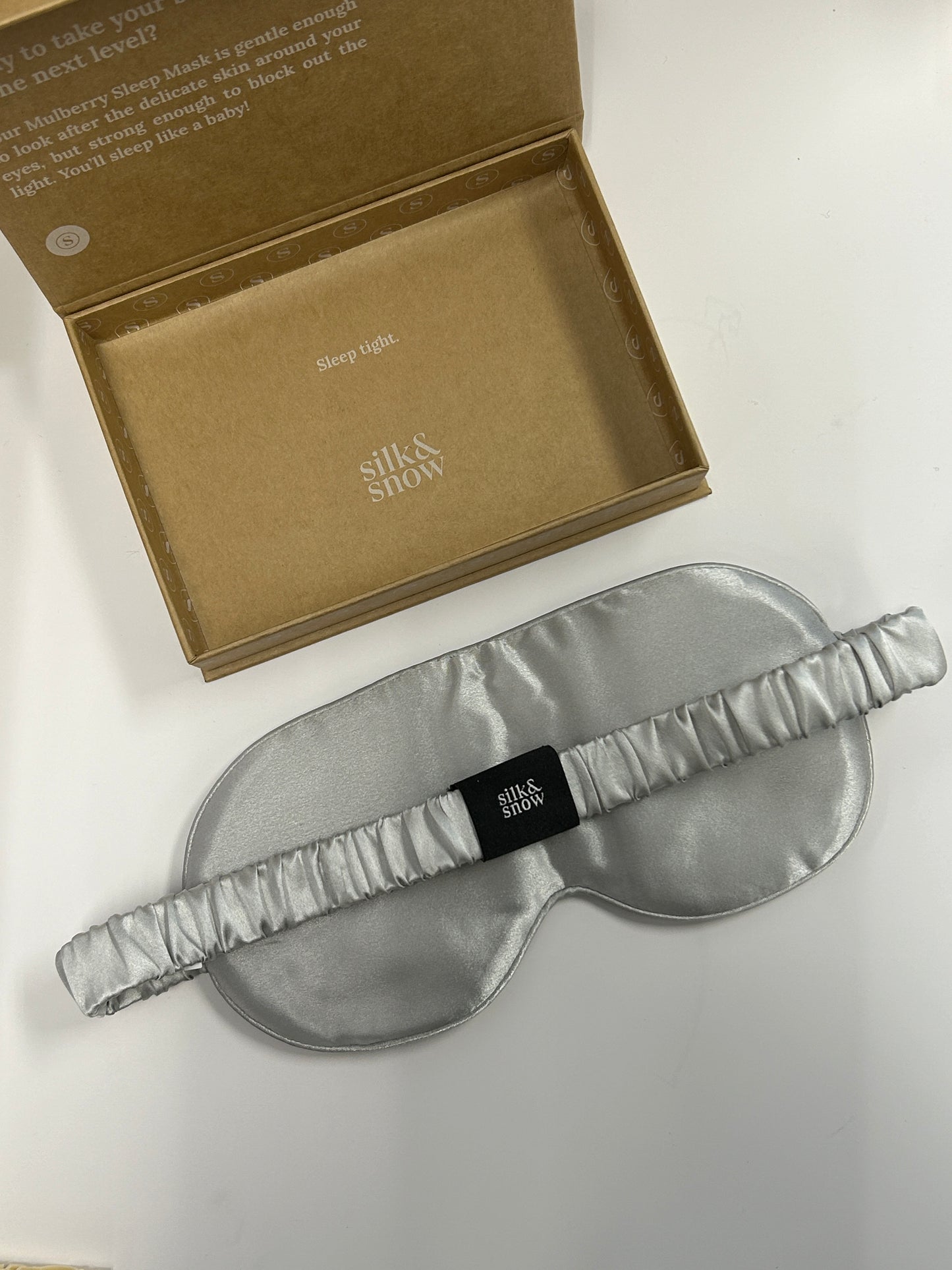 Silk And Snow: Sleep Mask & Pillowcase Bundle