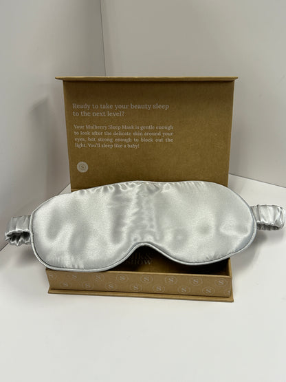Silk And Snow: Sleep Mask & Pillowcase Bundle