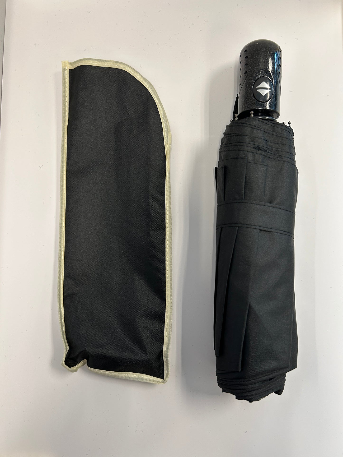 Solid Black Destination Toronto Branded Umbrella