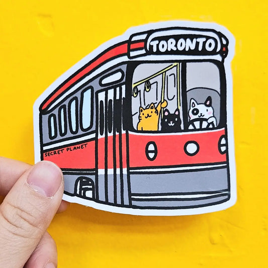Streetcar Cats Vinyl Sticker