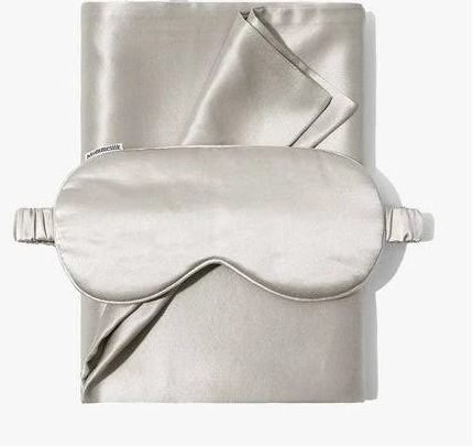 Silk And Snow: Sleep Mask & Pillowcase Bundle