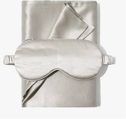 Silk And Snow: Sleep Mask & Pillowcase Bundle